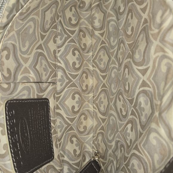 Brighton Crossbody Croc Embossed Nylon Gray - Picture 6 of 10